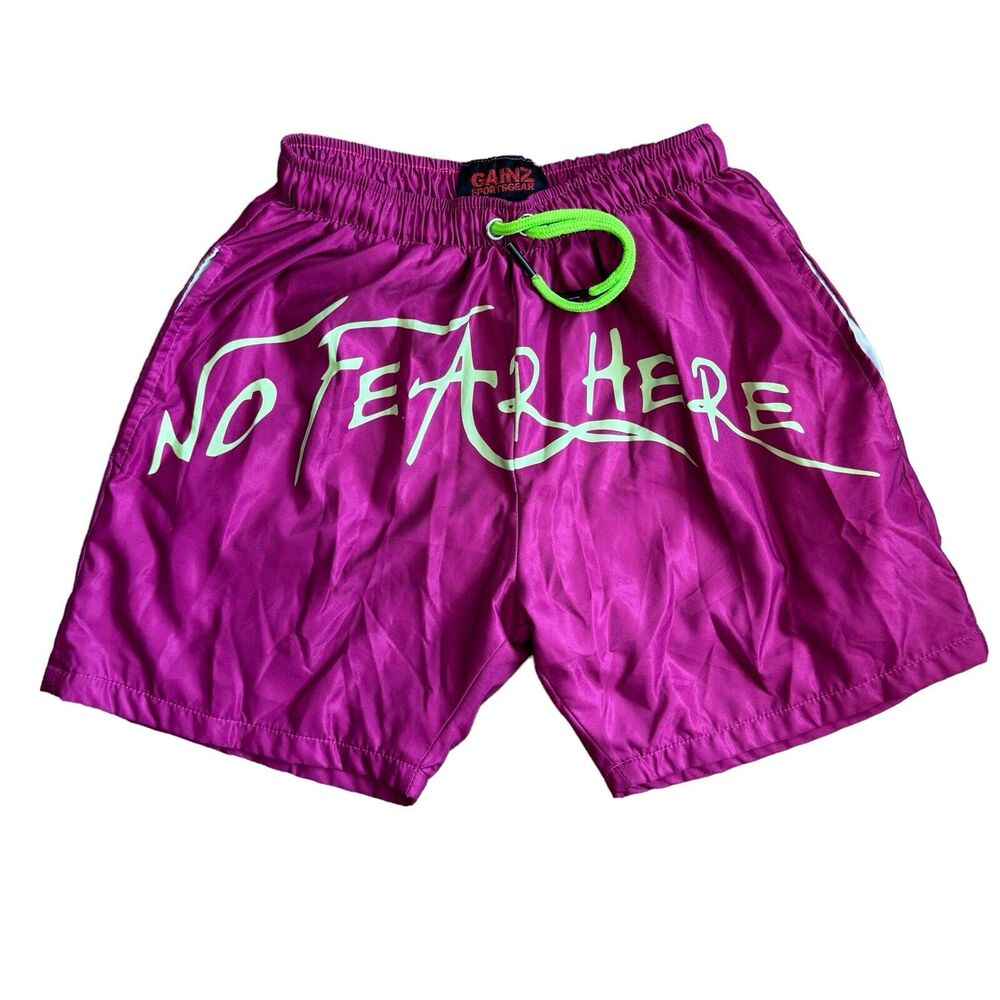 Gainz Sportsgear NO FEAR HERE Shorts Size Medium